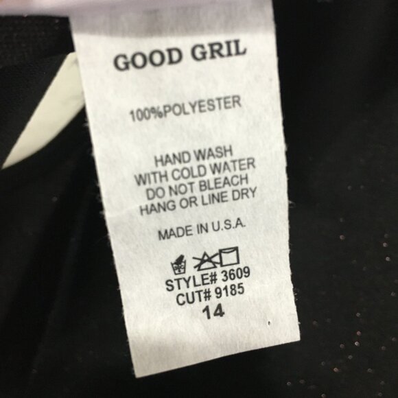 Good Girl USA Puff Skirt Party Dress Youth 14  fit and flare Burgundy Glitter - Picture 10 of 15